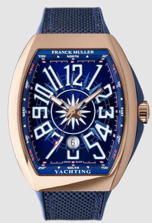 Buy Franck Muller Vanguard Yachting Replica Watch for sale Cheap Price V45SCDTYACHTING 5NBL Blue Dial